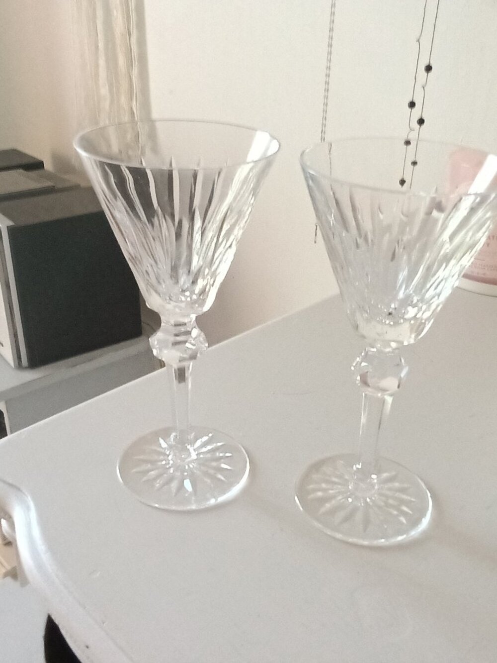 2 Shandon (cut) by Waterford Crystal Wine Glasses